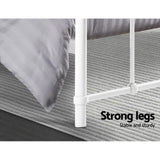 NNEDSZ Artiss Bed Frame Metal Bed Frame LEO - Queen (White)
