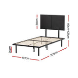 NNEDSZ Artiss Bed Frame King Single Size Metal Frame NOE