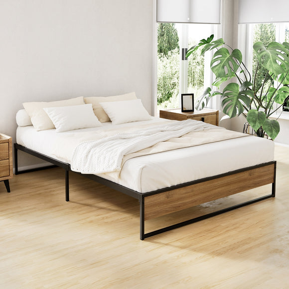 NNEDSZ Artiss Bed Frame Metal Bed Frame Bed Base OSLO - Double