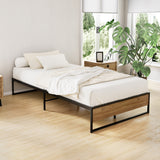 NNEDSZ Artiss Bed Frame Metal Bed Frame Bed Base OSLO - King Single