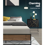 NNEDSZ Artiss Bed Frame Metal Bed Frame Bed Base OSLO - Queen