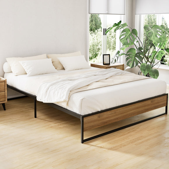 NNEDSZ Artiss Bed Frame Metal Bed Frame Bed Base OSLO - Queen
