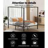 NNEDSZ Artiss Bed Frame Queen Size Metal Bed Frame POCHY