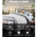 NNEDSZ Artiss Bed Frame Double Metal Bed Frame SOL