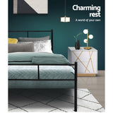 NNEDSZ Artiss Bed Frame Double Metal Bed Frame SOL