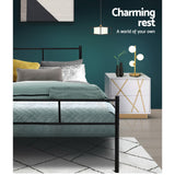 NNEDSZ Artiss Bed Frame Queen Metal Bed Frame SOL