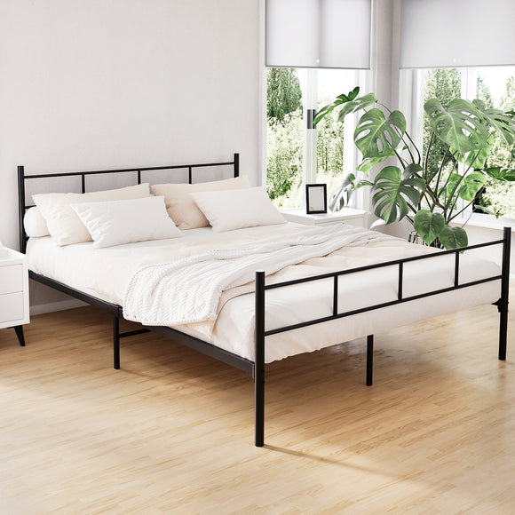 NNEDSZ Artiss Bed Frame Queen Metal Bed Frame SOL