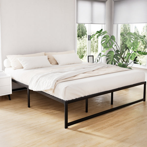 NNEDSZ Artiss Bed Frame King Size Metal Bed Frame TINO