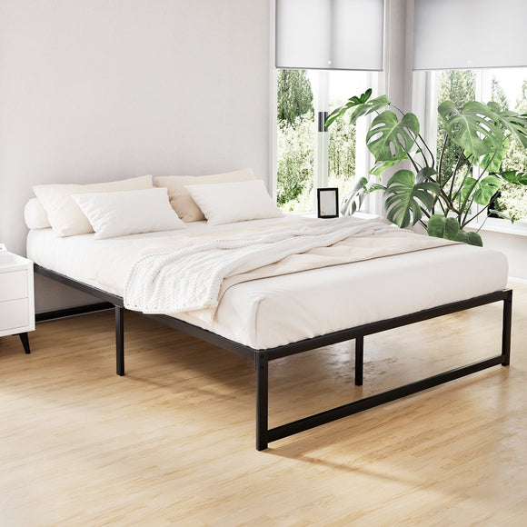 NNEDSZ Artiss Bed Frame Queen Size Metal Bed Frame TINO