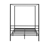 NNEED Metal Canopy Bed Frame Double Size Platform