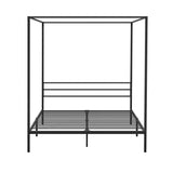 NNEED Metal Canopy Bed Frame Queen Size Platform