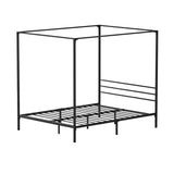 NNEED Metal Canopy Bed Frame Queen Size Platform