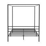 NNEED Metal Canopy Bed Frame Queen Size Platform