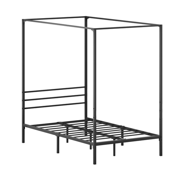 NNEED Metal Canopy Bed Frame Single Size Platform