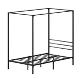 NNEED Metal Canopy Bed Frame Single Size Platform
