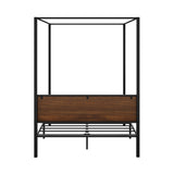 NNEED Metal Canopy Bed Frame Queen Size Beds Platform