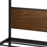 NNEED Metal Canopy Bed Frame Double Size Beds Platform