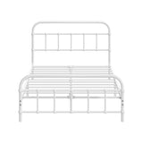 NNEED Bed Frame Metal King Single Bed Platform White
