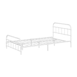 NNEED Bed Frame Metal King Single Bed Platform White
