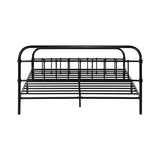 NNEED Metal Bed Frame Queen Size Railing-style Black