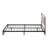 NNEED Metal Bed Frame Double Size Wooden