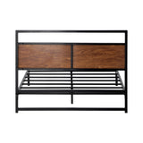NNEED Metal Bed Frame King Single Size Wooden