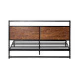 NNEED Metal Bed Frame Queen Size Wooden