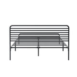 NNEED Double Metal Bed Frame Railing-style Black
