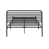 NNEED King Single Metal Bed Frame Railing-style Black