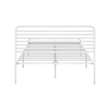 NNEED Metal Bed Frame King Single Platform White
