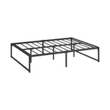 NNEED Metal Bed Frame Double Size Beds Platform Black