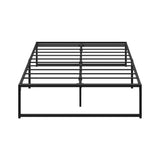 NNEED Metal Bed Frame Double Size Beds Platform Black
