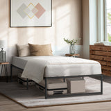 NNEED Metal Bed Frame King Single Beds Platform Black
