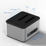 2-Bay Usb 3.0 Sata Hard Drive Dock-1915196618383167491