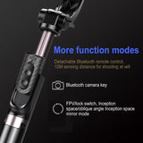 Foldable 3-In-1 Gimbal Stabilizer With Bluetooth Remote And Selfie Stick For Smartphones-1915197845762347011