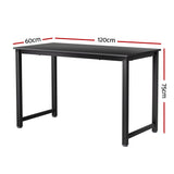 NNEDSZ Computer Desk Home Office Study Table Black 120CM