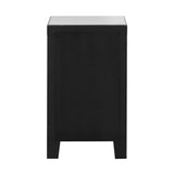 NNEED Bedside Table 2 Drawers Mirrored Nightstand