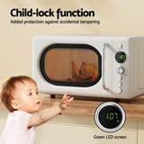 NNEDSZ Devanti 20L Microwave Oven 700W Cream