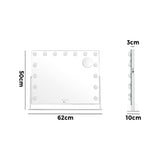 NNEED Makeup Mirrors LED Bluetooth Rotatable 58x46cm