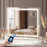 NNEED Bluetooth Makeup Mirror Crystal LED 58x49cm