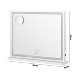 NNEED Bluetooth Makeup Mirror Crystal LED 58x49cm