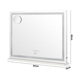 NNEED Bluetooth Makeup Mirror Crystal LED 80x62cm