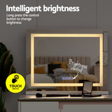 NNEDSZ Bluetooth Makeup Mirror 58x46cm Hollywood Vanity with LED Light Crystal