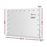 NNEDSZ Makeup Mirror 80x58cm Hollywood Vanity with LED Light Tabletop Wall
