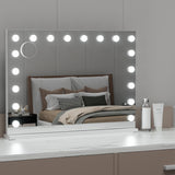 NNEDSZ Makeup Mirror 80x58cm Hollywood Vanity with LED Light Tabletop Wall