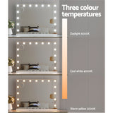 NNEDSZ Bluetooth Makeup Mirror 80x58cm Hollywood Vanity with LED Light Wall
