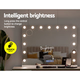 NNEDSZ Bluetooth Makeup Mirror 80x58cm Hollywood Vanity with LED Light Wall