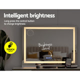NNEDSZ Bluetooth Makeup Mirror 80x58cm Hollywood Vanity with LED Light Crystal