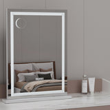 NNEDSZ Bluetooth Makeup Mirror 58x80cm Hollywood Vanity with LED Light Crystal