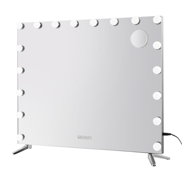 NNEDSZ Bluetooth Makeup Mirror 80x65cm Hollywood Vanity with LED Light Wall